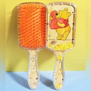 NEW| Love Love Love Pooh Bear Square Confetti Paddle Hair-Comb